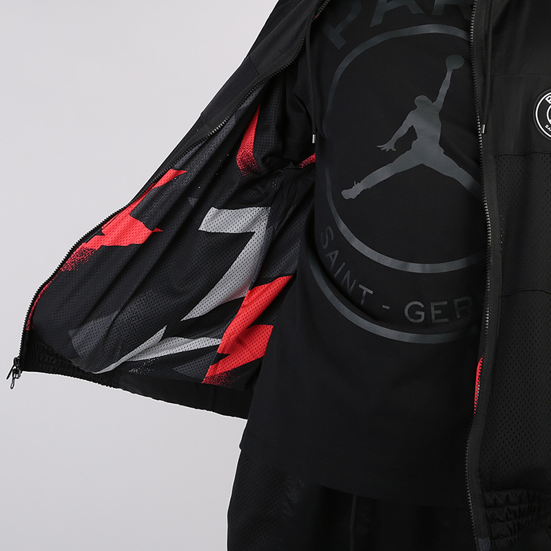 мужская черная куртка Jordan PSG Jacket BQ8369-010 - цена, описание, фото 4